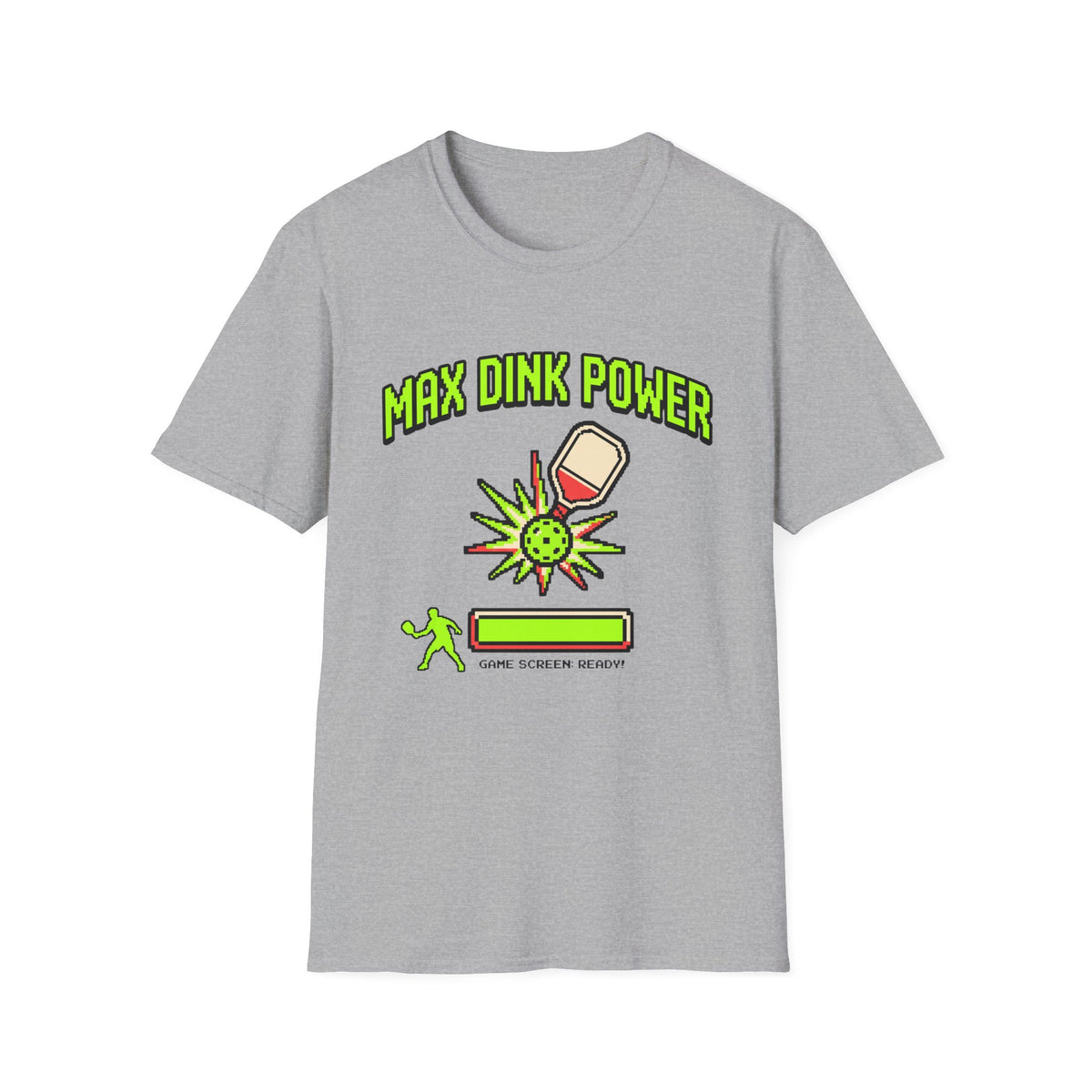 Max Dink Power retro arcade T shirt