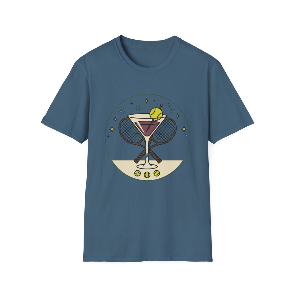 Tennis Wine Drink T Shirt