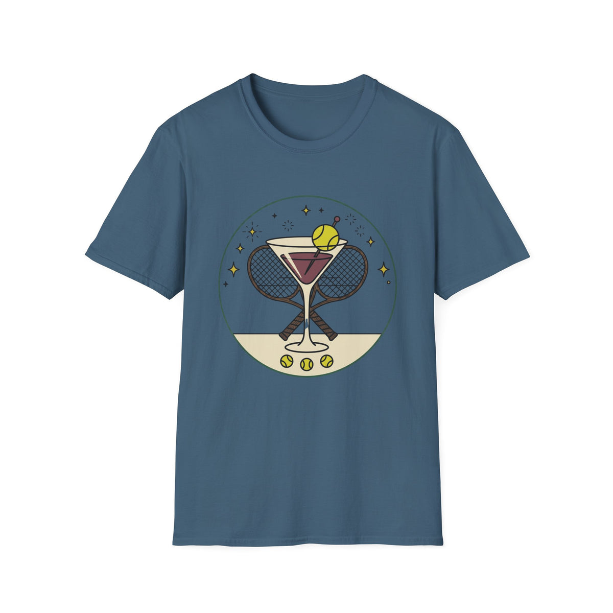Tennis Wine Drink T Shirt