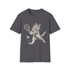 Cat Playing Tennis T Shirt