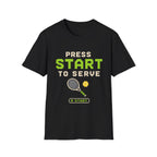 Press Start to Serve Retro Game T shirt