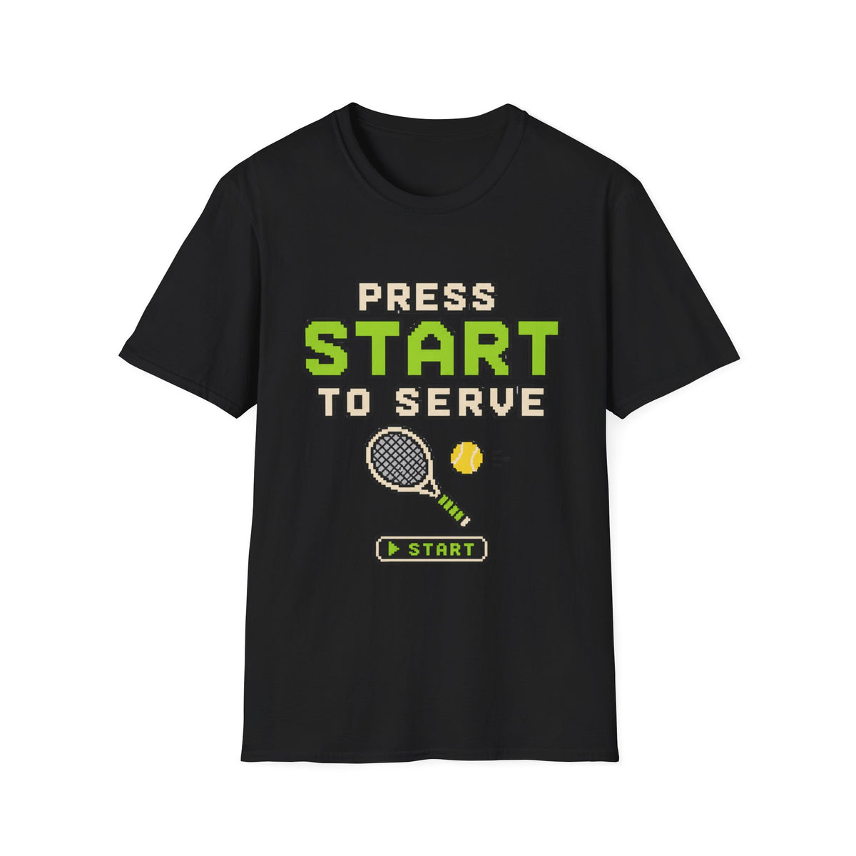 Press Start to Serve Retro Game T shirt