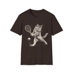 Cat Playing Tennis T Shirt