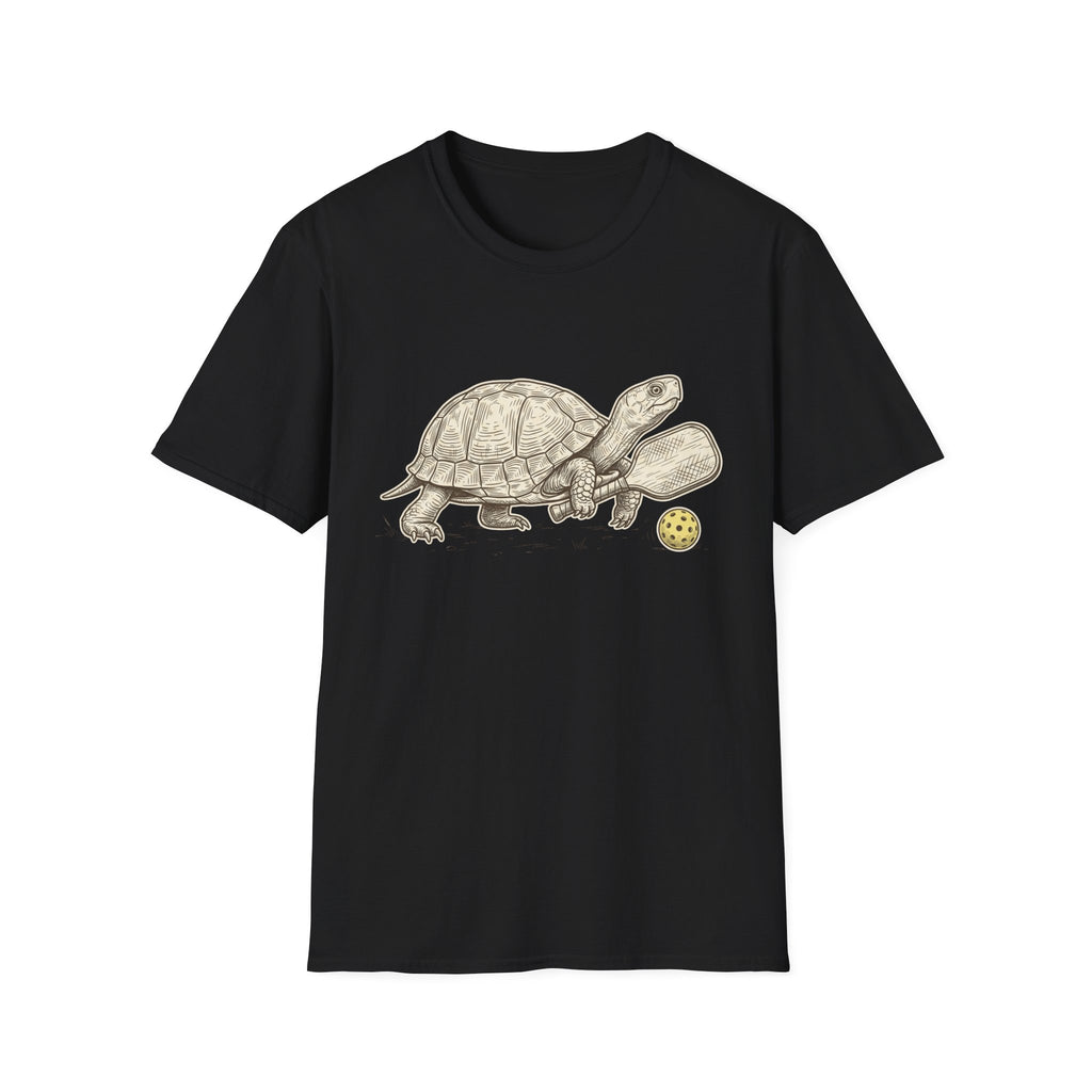 Turtle playing pickleball T shirt