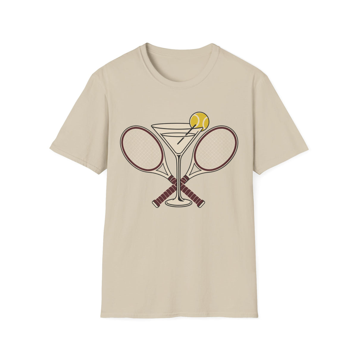 Tennis Wine glass T Shirt