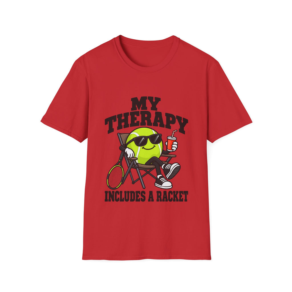 My Therapy includes a racket  T shirt