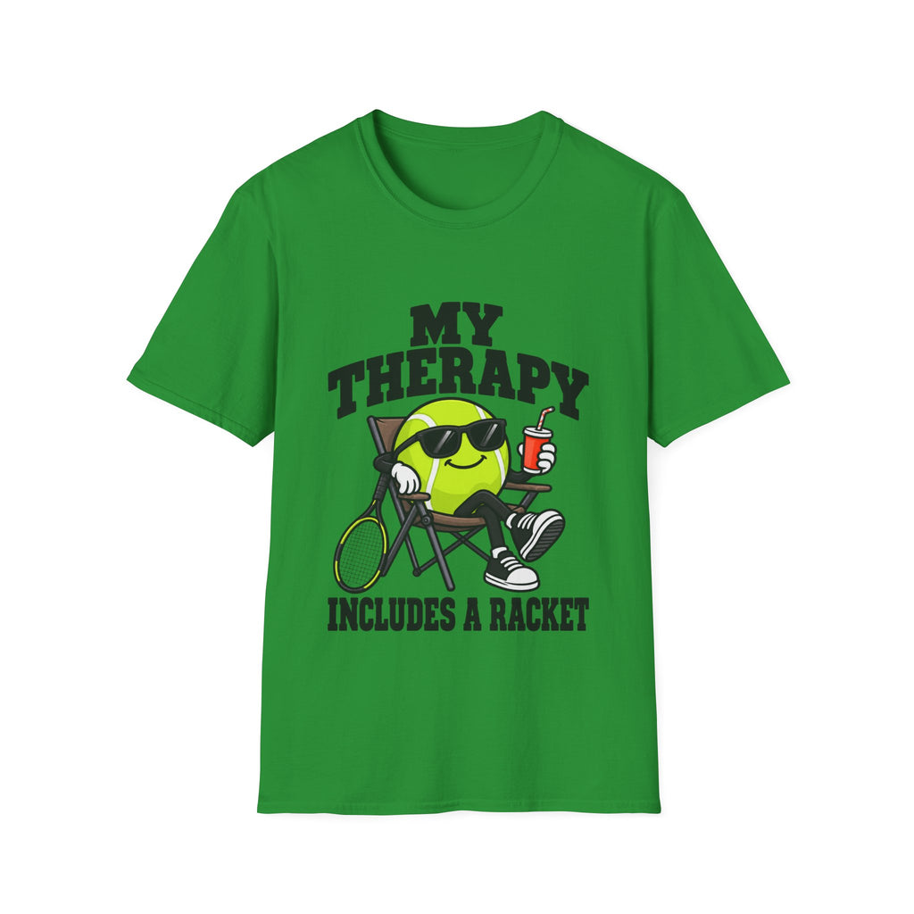 My Therapy includes a racket  T shirt