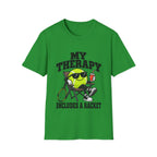 My Therapy includes a racket  T shirt