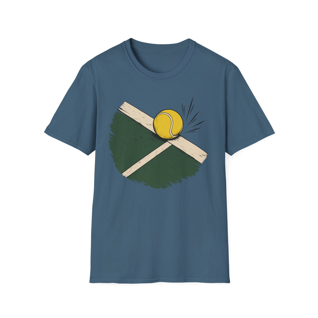 Tennis ball on the Line Graphic T shirt