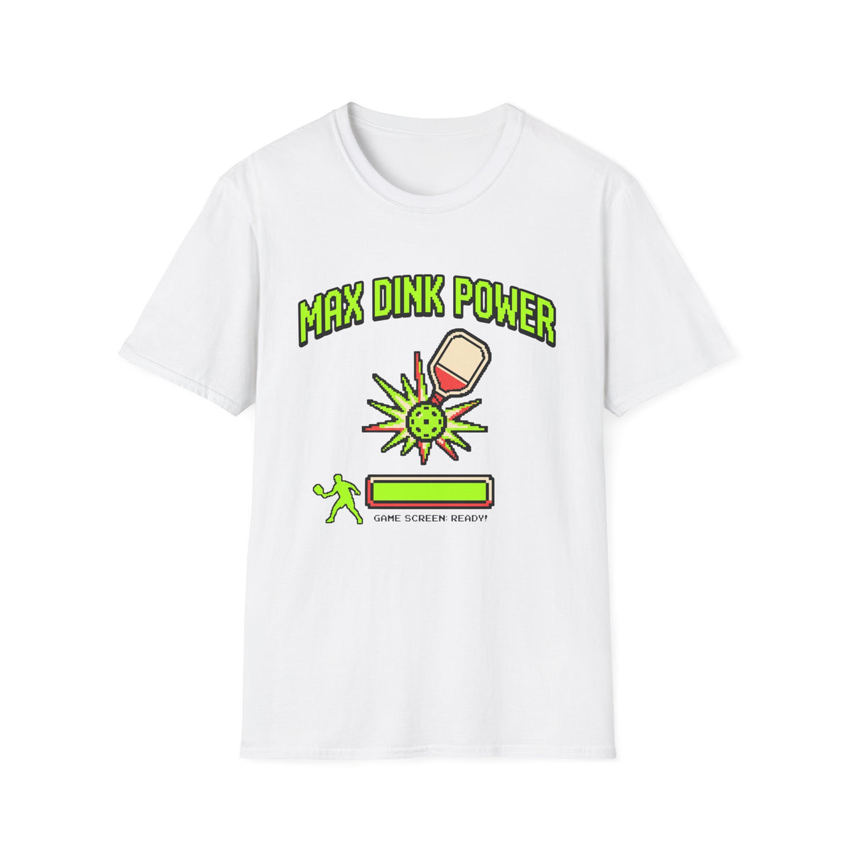 Max Dink Power retro arcade T shirt