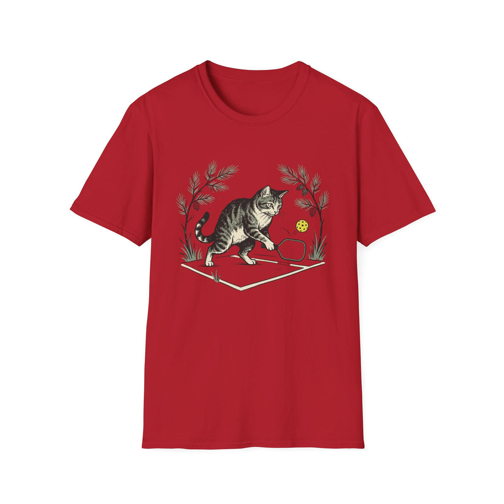 Cat playing pickleball T shirt