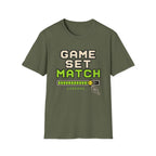 Game Set Match Retro Gaming T shirt