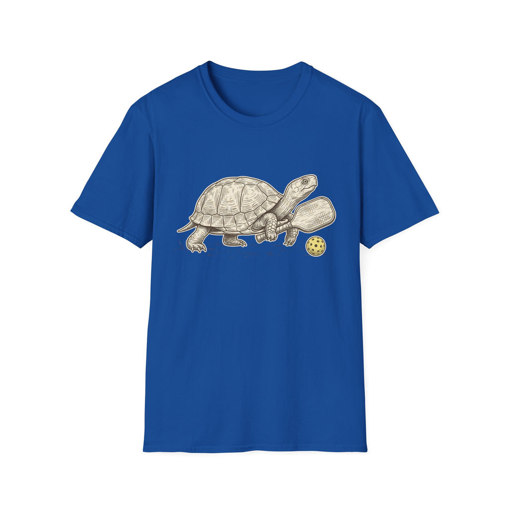 Turtle playing pickleball T shirt