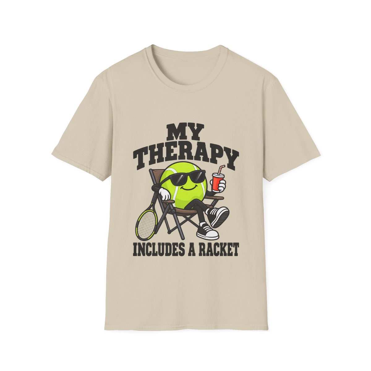 My Therapy includes a racket  T shirt