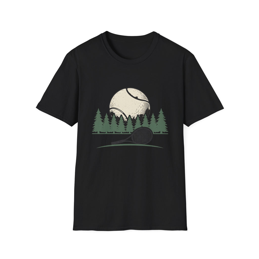 Tennis ball with Pine trees  T shirt