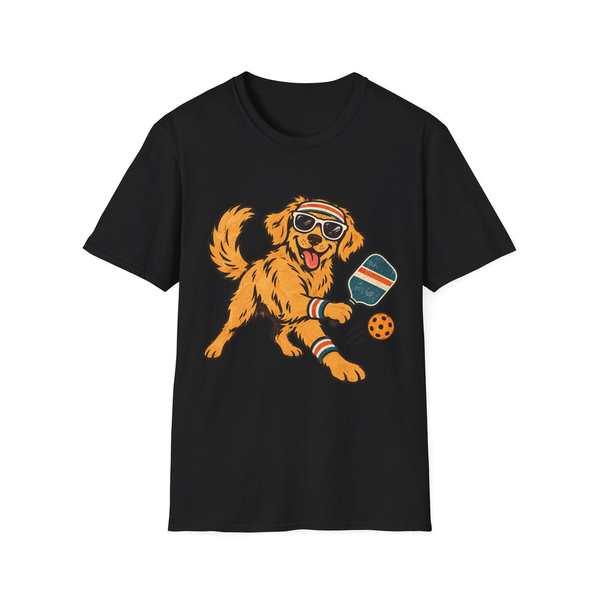 Dog playing pickleball T shirt