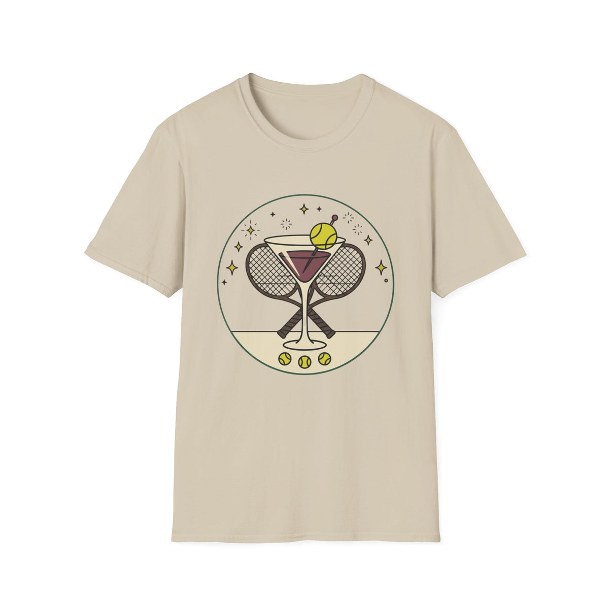 Tennis Wine Drink T Shirt